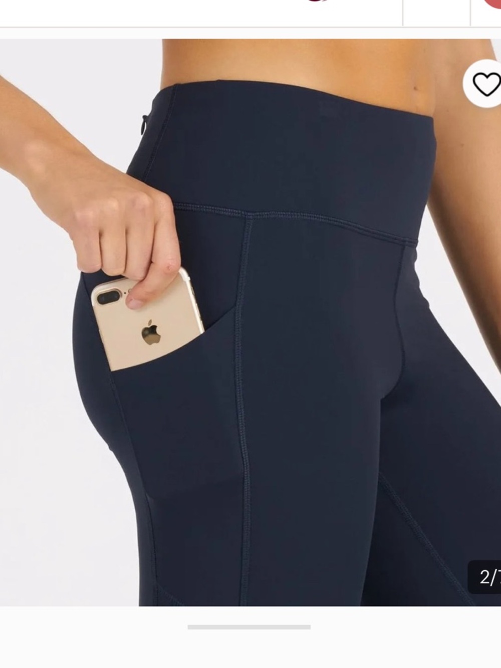 Vuori Stride Blue High-Rise Leggings Size M - Picture 6 of 13